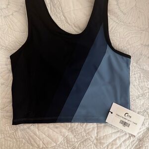 ZYIA Black and Blue Sports Bra